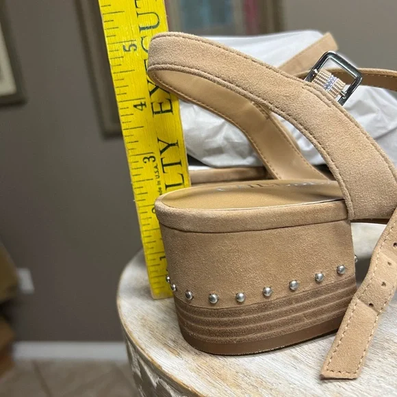 Chelsea & Violet Astrid Nubuck Suede Banded Sandals - Picture 4 of 6